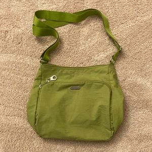 Baggalini lime green/gray messenger bag